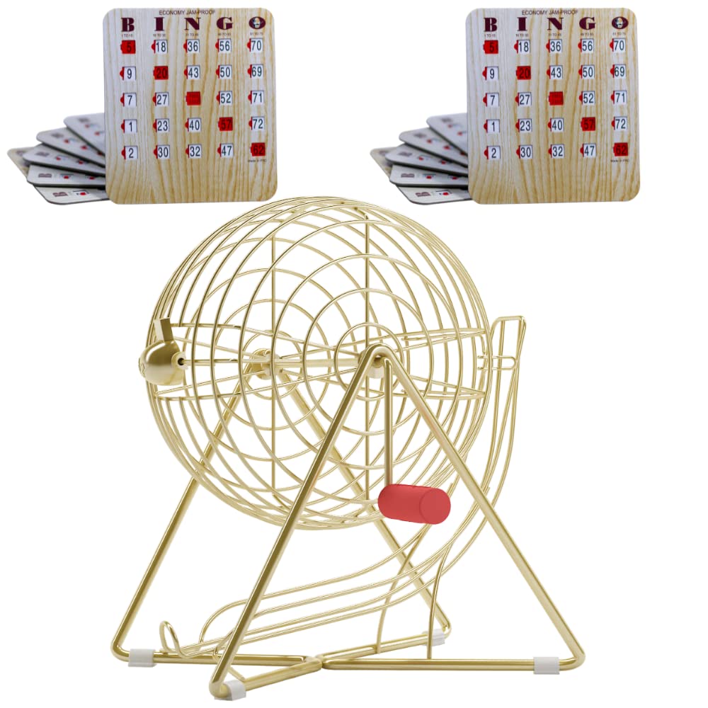 MR CHIPS Bingo Cage Only Plus 10 Cards with Sliding Windows