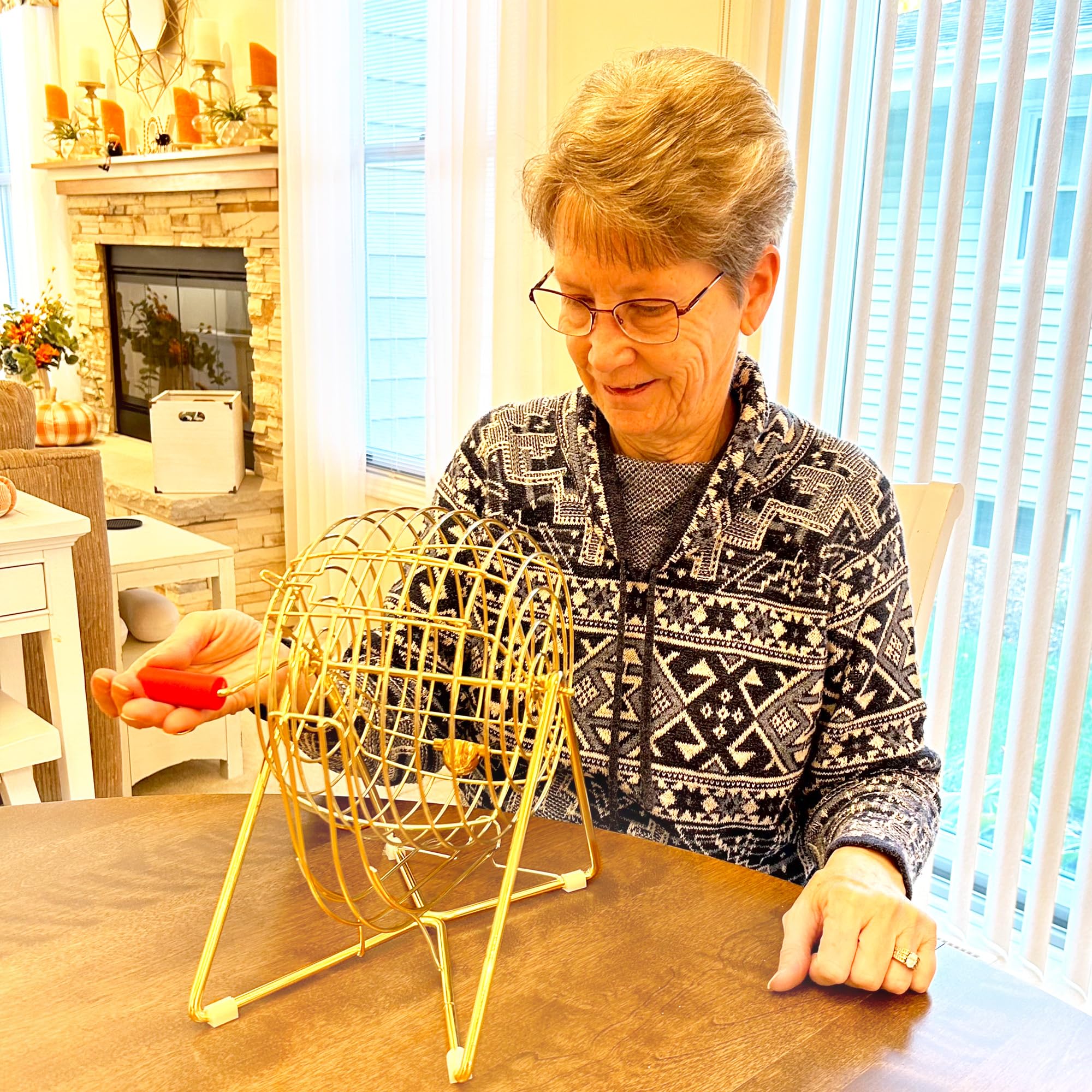 MR CHIPS Bingo Cage Only Plus 10 Cards with Sliding Windows - Image 8