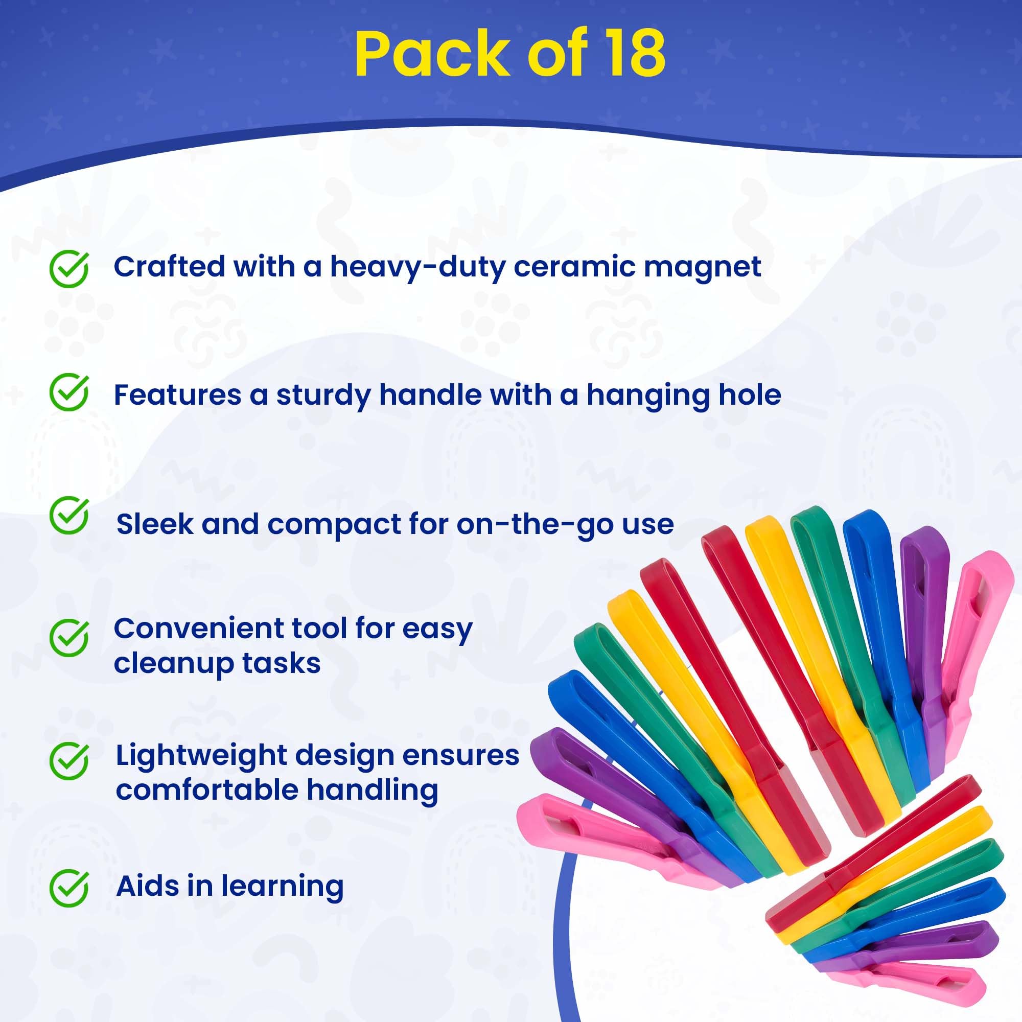 MR CHIPS Made in USA Magnetic Bingo Wand Set 18 Pack Wands - Ideal for Bingo, Science Experiments, Homeschool Accessories, Fridge Décor & Sewing Supplies - Image 6