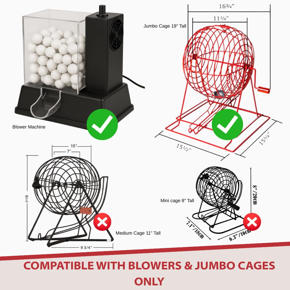 MR CHIPS Professional Casino Grade Bingo Balls - 2, 6 and 12 Sided Coated Ping Pong Style for Electronic Equipment Large Cages Multi-Colored 1.5” (38 mm) - Image 4