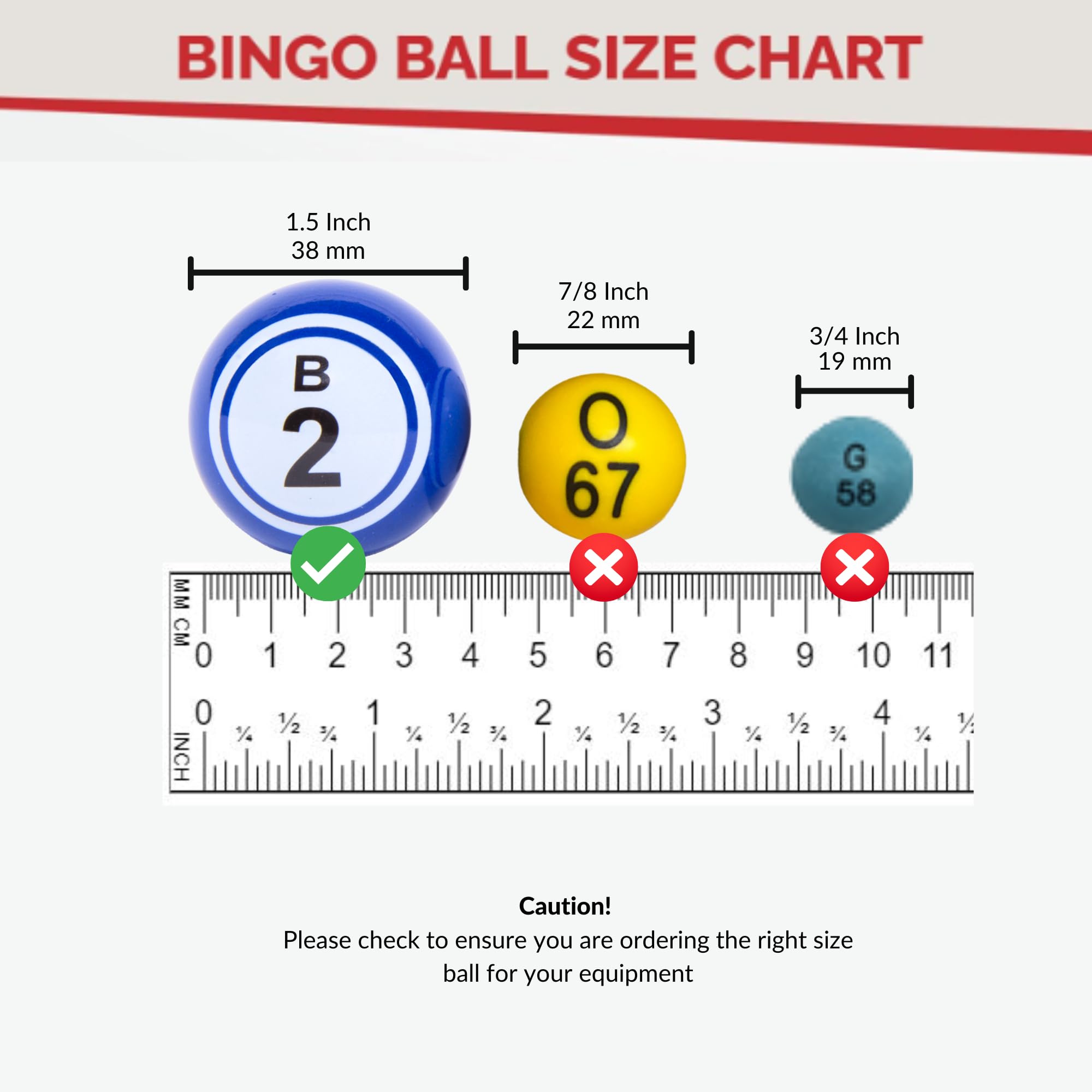 MR CHIPS Professional Casino Grade Bingo Balls - 2, 6 and 12 Sided Coated Ping Pong Style for Electronic Equipment Large Cages Multi-Colored 1.5” (38 mm) - Image 3
