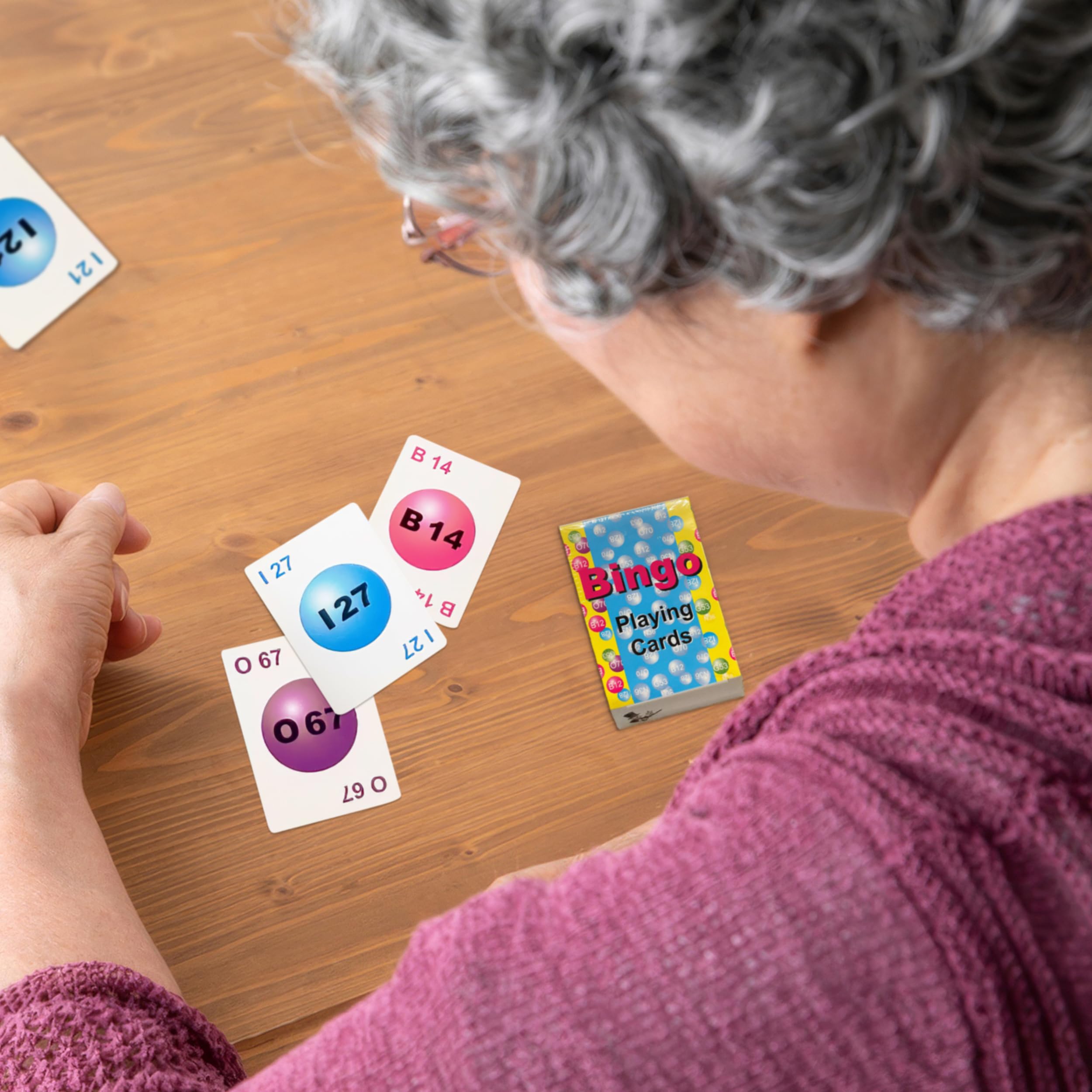MR CHIPS Professional Plastic Coated Bingo Cards - Deck of 75 Playing Calling Colorful Reusable for Games on The go! - Image 8
